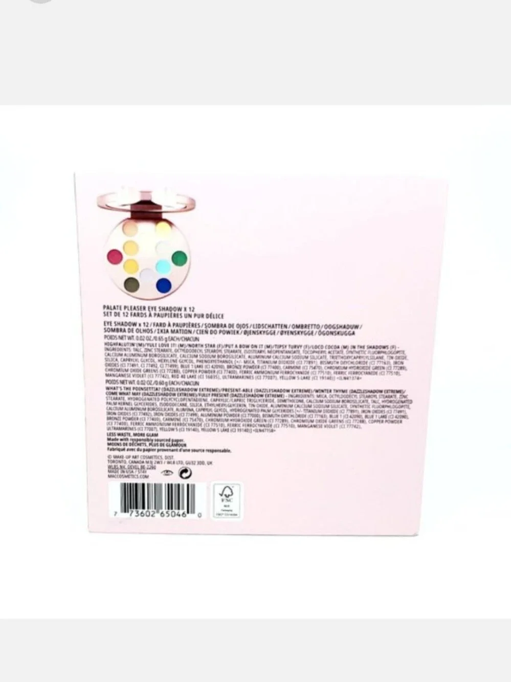 MAC Palate Pleaser Eye Shadow Palette x 12 NIB NEW IN BOX